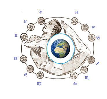 hombre cosmico tierra